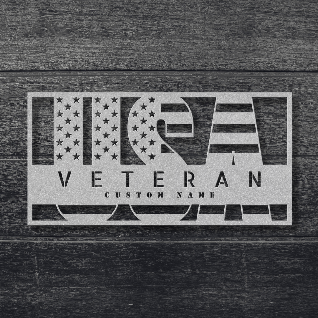 Custom USA Veteran Wall Sign