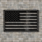 United States Veteran American Flag Metal Wall Sign