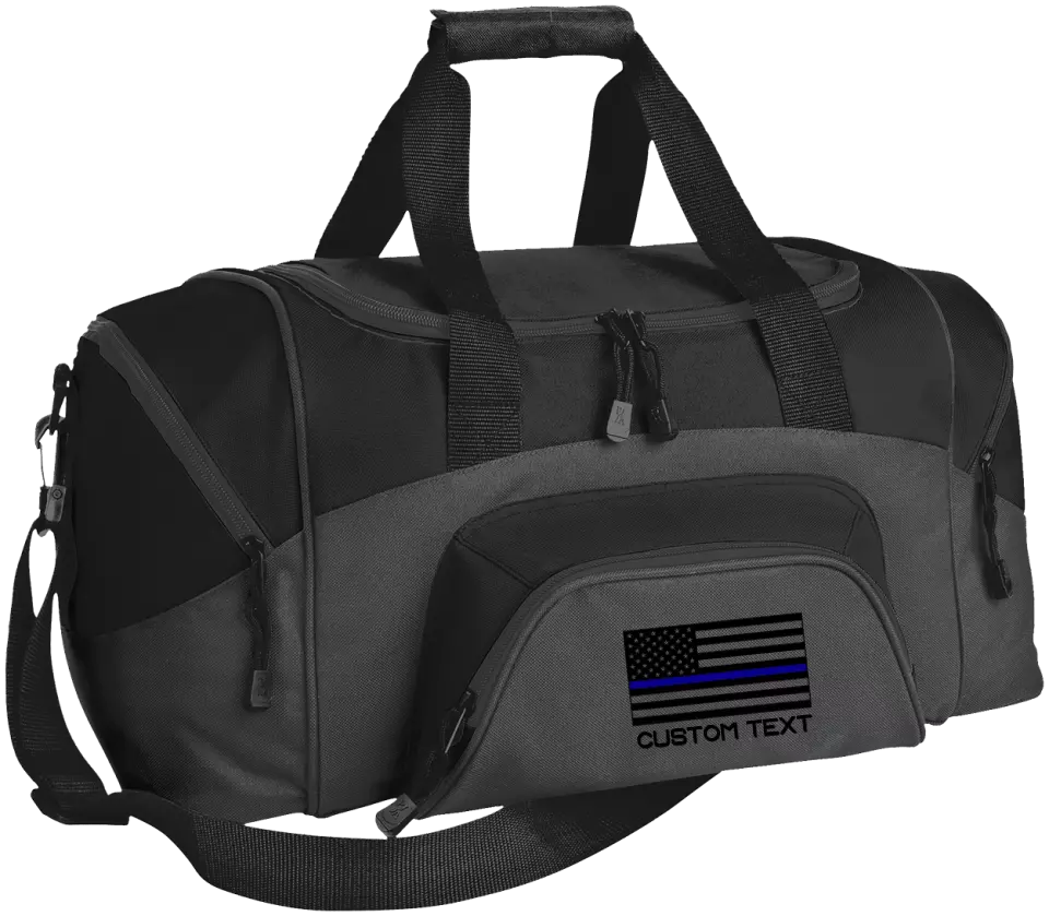 Police Large Thin Blue Line Flag Duffel Bag