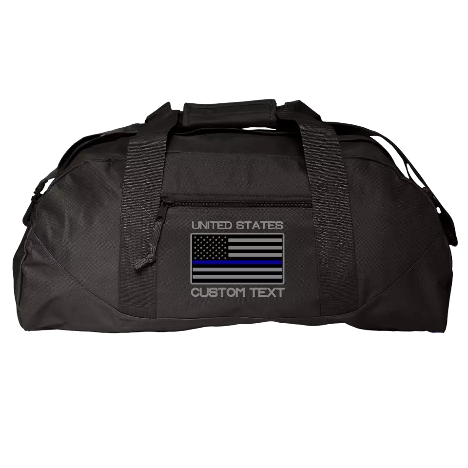 Police Thin Blue Line Flag Duffel Bag