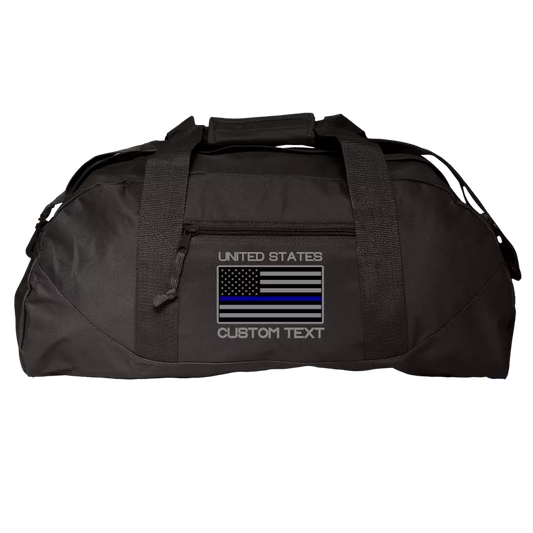 Police Thin Blue Line Flag Duffel Bag