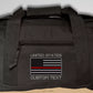 Firefighter Thin Red Line Flag Duffel Bag