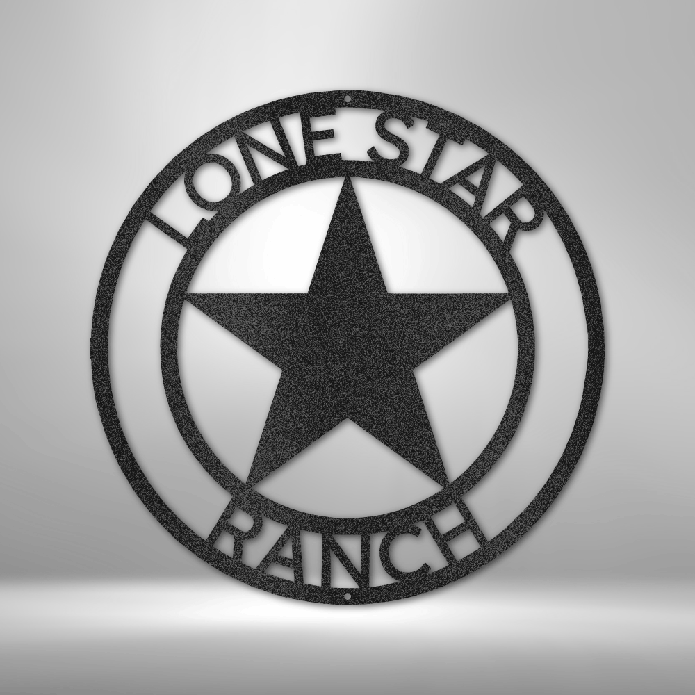 Star Monogram - Steel Sign