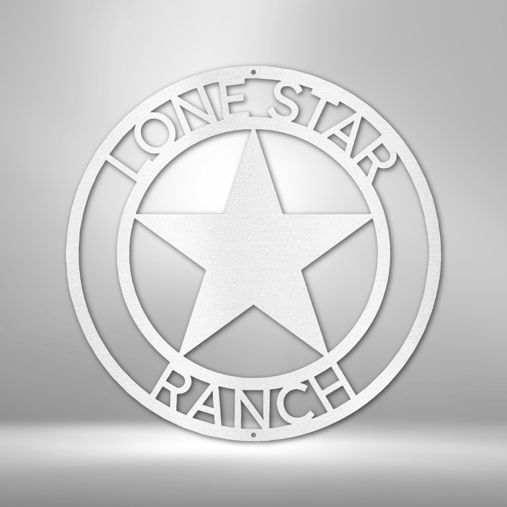 Star Monogram - Steel Sign