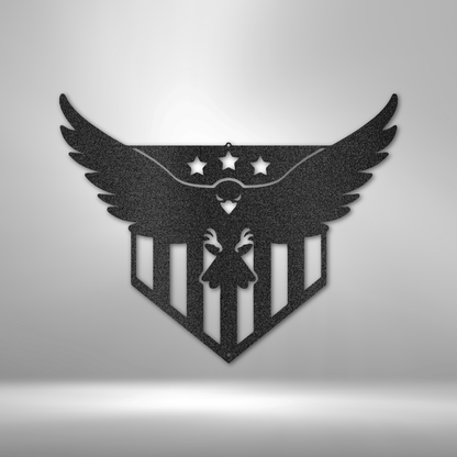 Swooping Eagle - Steel Sign (5 Colors)