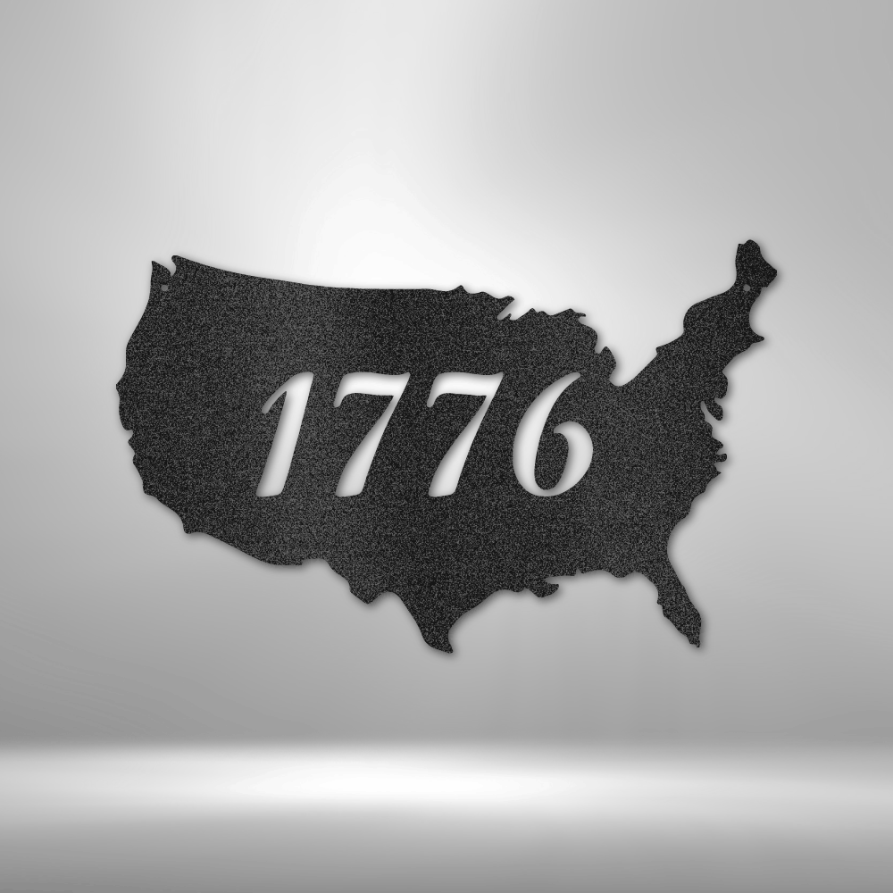 1776 U.S.A. Steel Sign (5 Colors)