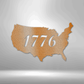 1776 U.S.A. Steel Sign (5 Colors)