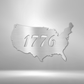 1776 U.S.A. Steel Sign (5 Colors)