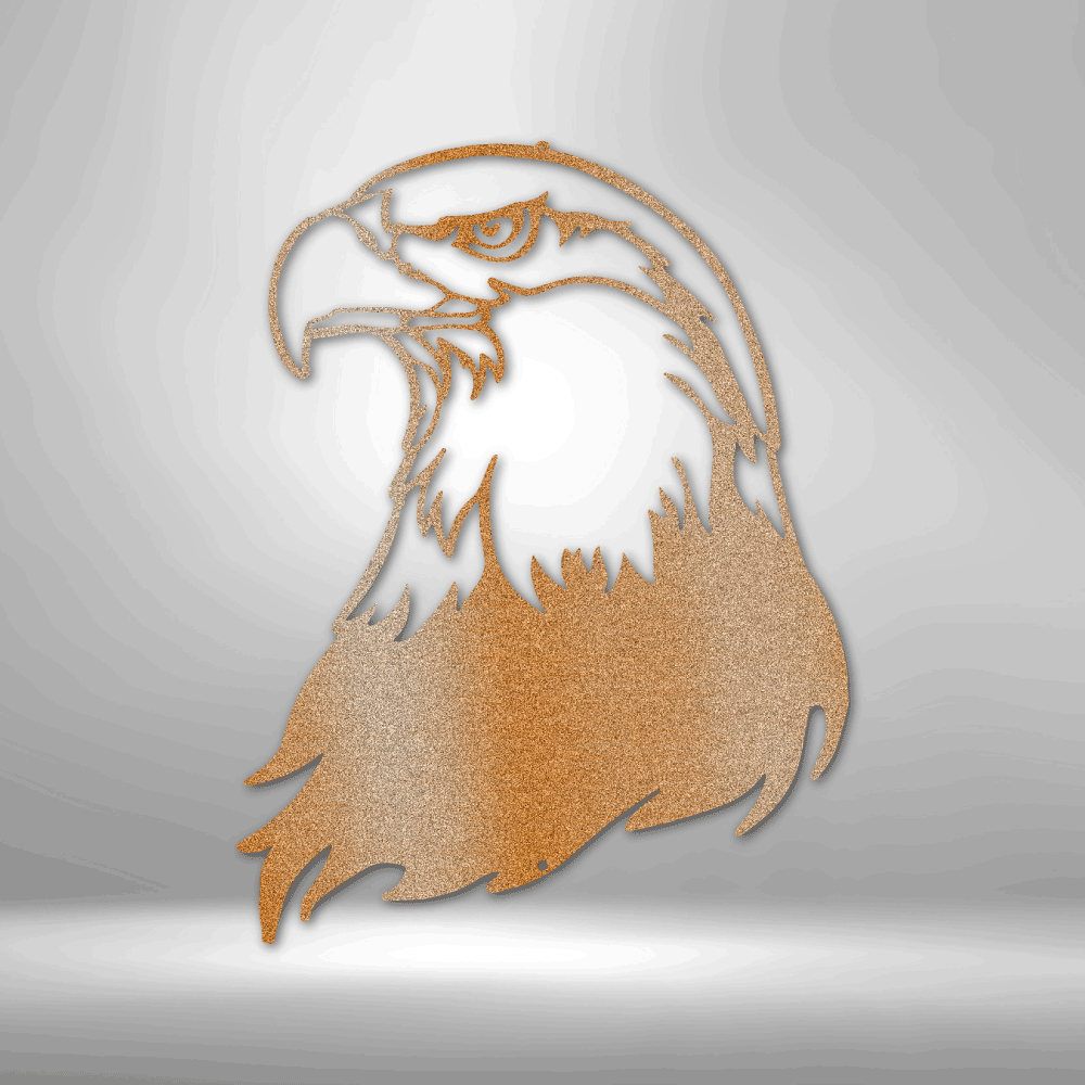 Bald Eagle Head - Steel Sign (5 Colors)