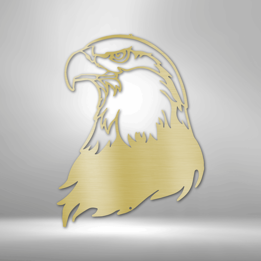 Bald Eagle Head - Steel Sign (5 Colors)