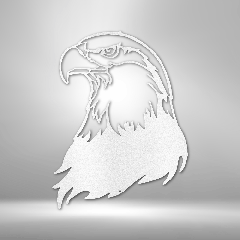 Bald Eagle Head - Steel Sign (5 Colors)