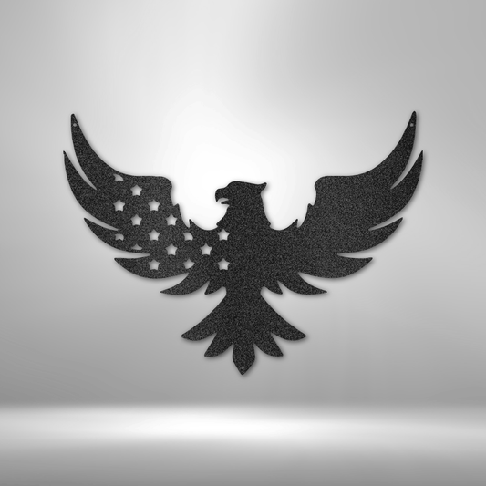 Patriotic American Eagle Steel Sign (5 Colors)