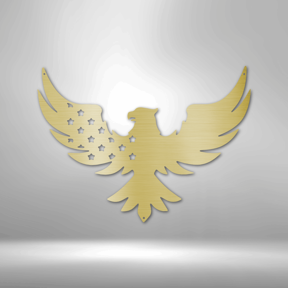 Patriotic American Eagle Steel Sign (5 Colors)